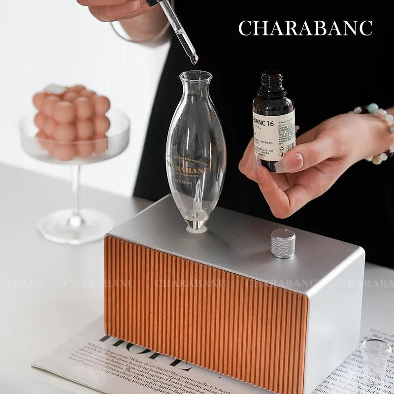 Charabanc Fragrances Charabanc Fragrances: Retro Nebulizing Diffuser NeoTone Edition Blush Alloy - Built-in Battery