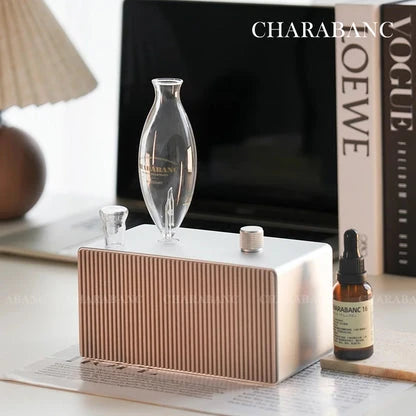 Charabanc Fragrances Charabanc Fragrances: Retro Nebulizing Diffuser NeoTone Edition Ember Walnut - Built-in Battery